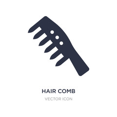 hair comb icon on white background. Simple element illustration from Beauty concept.