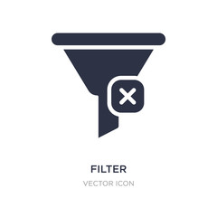filter icon on white background. Simple element illustration from Blogger and influencer concept.