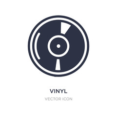 vinyl icon on white background. Simple element illustration from Blogger and influencer concept.