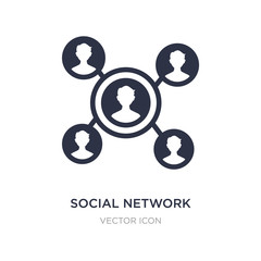 social network icon on white background. Simple element illustration from Blogger and influencer concept.