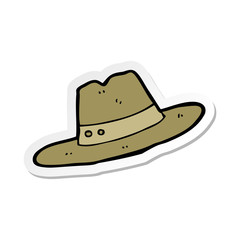 sticker of a cartoon hat