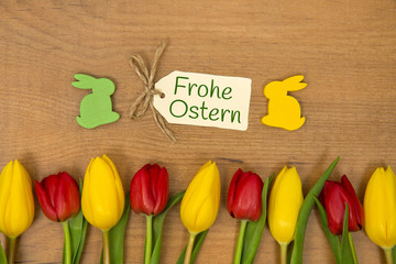 Osterkarte: Frohe Ostern