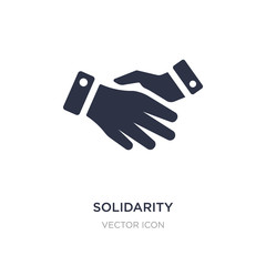 solidarity icon on white background. Simple element illustration from Charity concept.