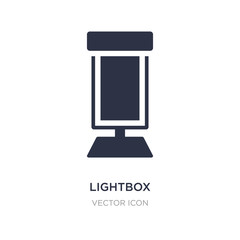 lightbox icon on white background. Simple element illustration from City elements concept.