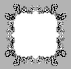 Vintage decorative calligraphic border