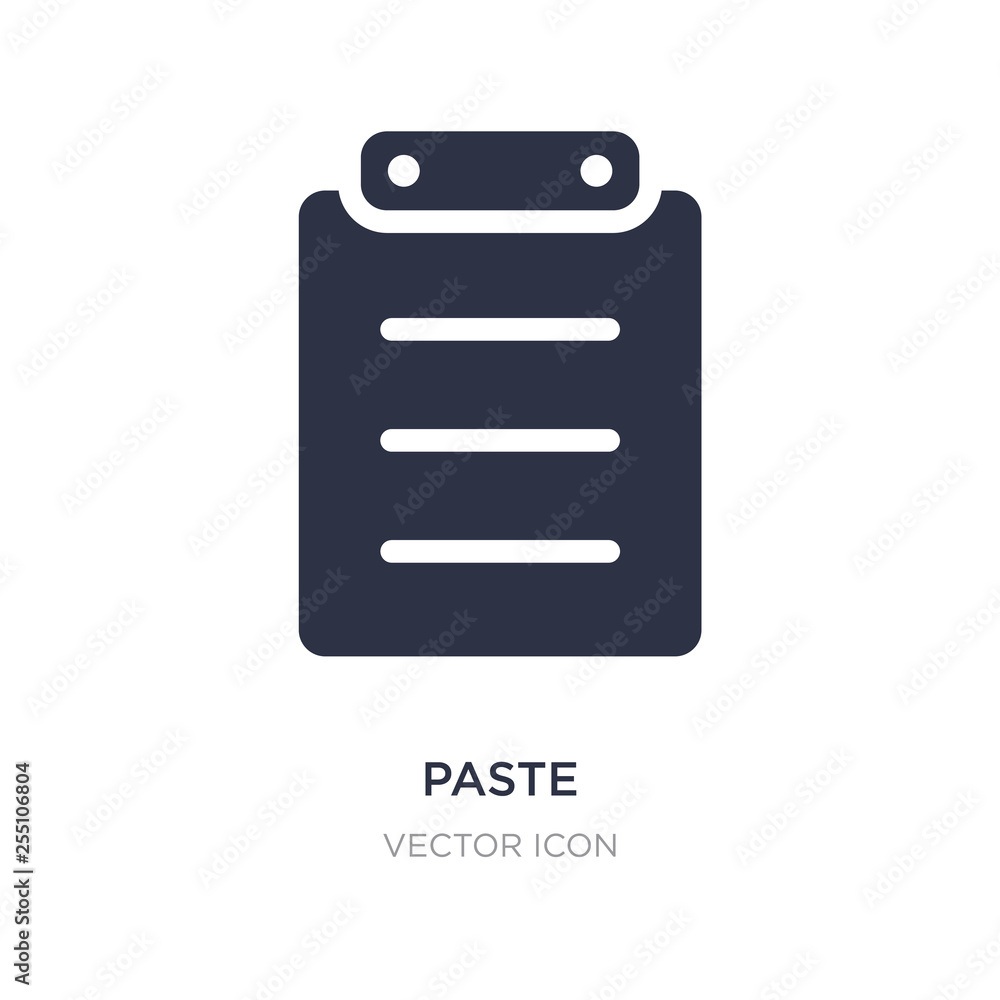 Poster paste icon on white background. simple element illustration from content concept.