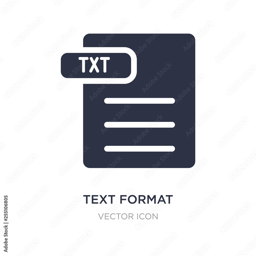 Poster text format icon on white background. simple element illustration from content concept.