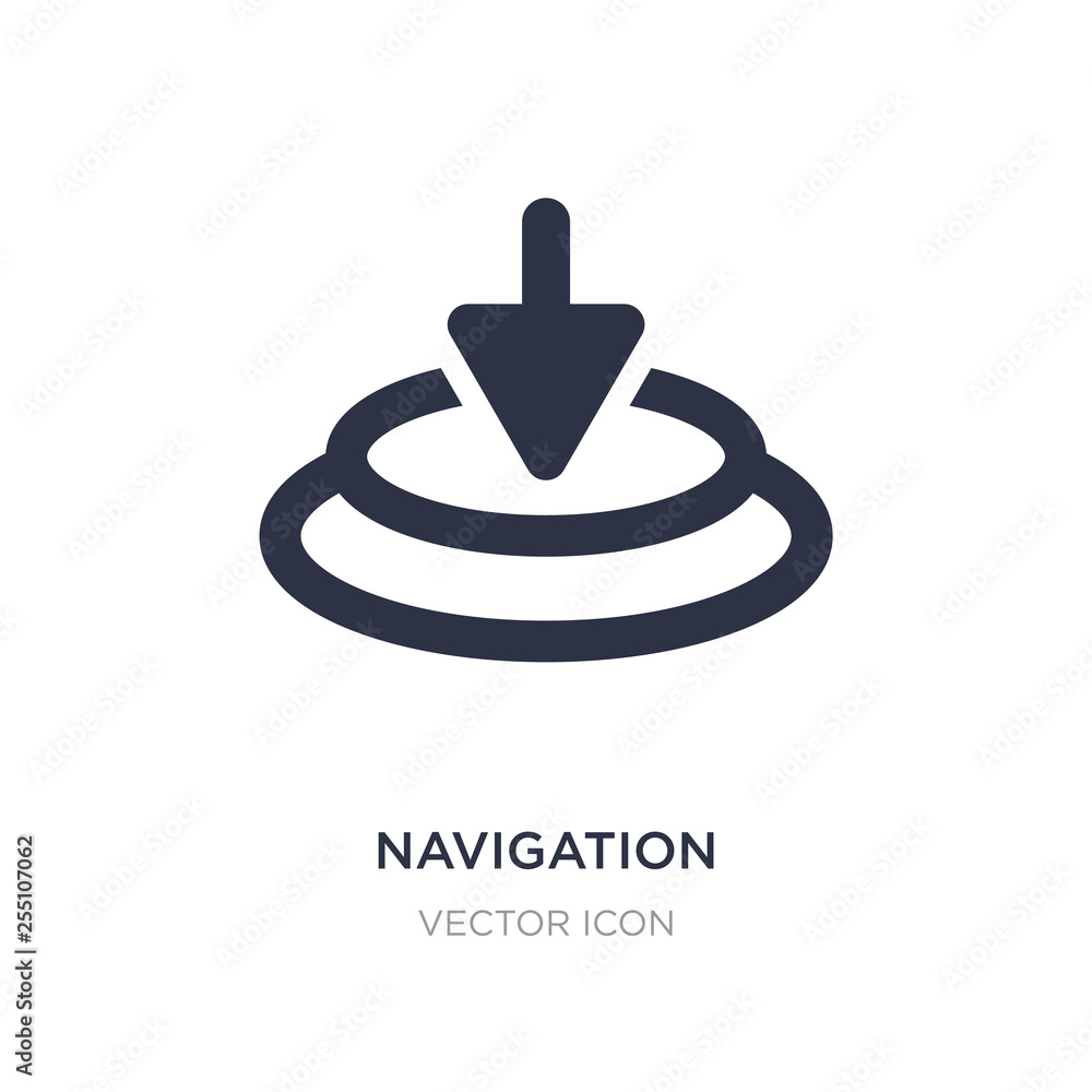 Poster navigation icon on white background. simple element illustration from cursor concept.