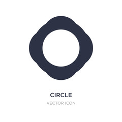 circle icon on white background. Simple element illustration from Cursor concept.