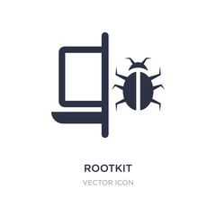 rootkit icon on white background. Simple element illustration from Cyber concept.