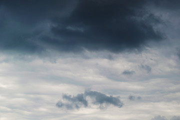 Obraz premium Stormy clouds sky Background with space to insert text.