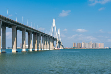 Scenery of Zhanjiang Bay Bridge