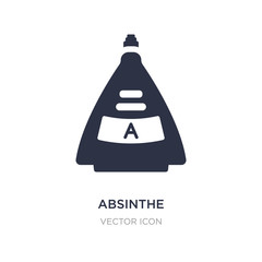 absinthe icon on white background. Simple element illustration from Drinks concept.