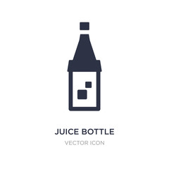 juice bottle icon on white background. Simple element illustration from Drinks concept.