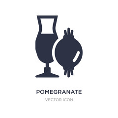 pomegranate martini icon on white background. Simple element illustration from Drinks concept.
