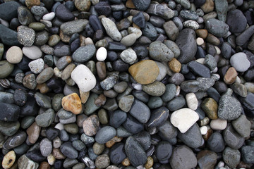 stones pebbles sea background