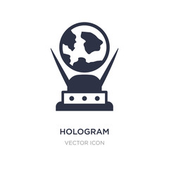 hologram icon on white background. Simple element illustration from Future technology concept.