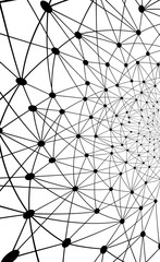 Obraz premium Line and dot pattern background. Communication concept.