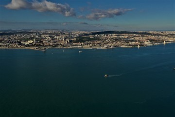 Lissabon in Portugal aus der Luft