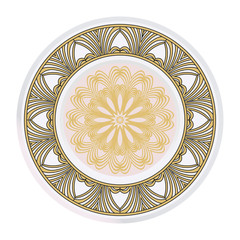 Ornamental Floral Pattern. Hand Draw Mandala. Decorative Elements. Vector Illustration. Anti-Stress Therapy Pattern. Oriental Pattern. Indian, Moroccan, Mystic, Ottoman Motifs