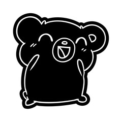 cartoon icon kawaii cute teddy bear