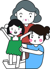 my family is very happy