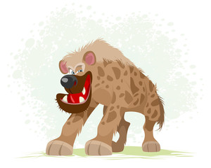 Portrait of a hyena