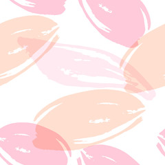 Abstract floral seamless pattern with trendy hand drawn textures.