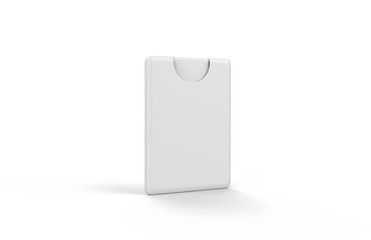 Pocket Perfume Mock-up Template On Isolated White Background, Ready Pocket Tester Mock-up For Your Design, 3D Illustration