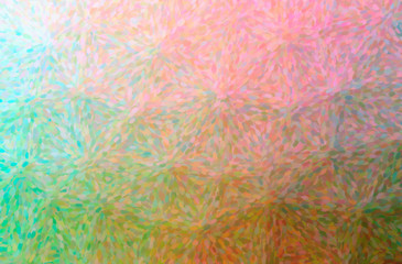 Abstract illustration of green, orange Impressionist Pointlilism background