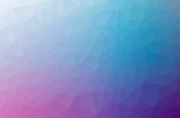 Illustration of abstract Blue And Purple horizontal low poly background. Beautiful polygon design pattern.