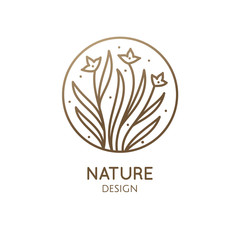 Tropical plant logo