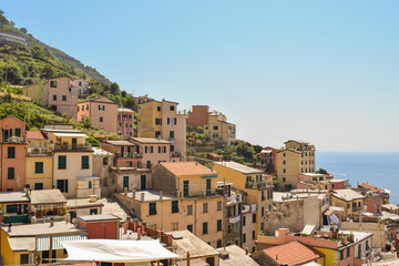 view of manarola cinque terre italy