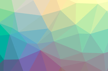 Illustration of abstract Green, Purple horizontal low poly background. Beautiful polygon design pattern.