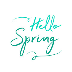 Spring Text Sign