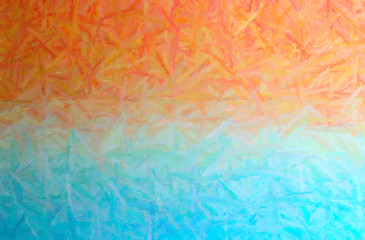 Abstract illustration of blue, orange Long brush Strokes Pastel background