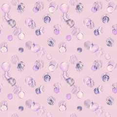 Illustrated seamless lilac background with abstract pattern
