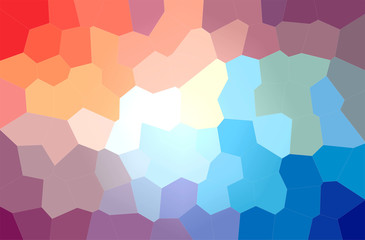 Fototapeta na wymiar Abstract illustration of blue and purple Big Hexagon background