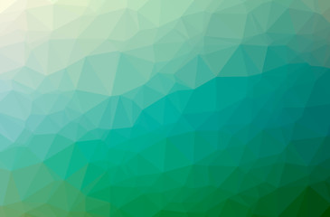 Fototapeta premium Illustration of abstract Green, Yellow horizontal low poly background. Beautiful polygon design pattern.