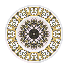 Ornamental Floral Pattern. Hand Draw Mandala. Decorative Elements. Vector Illustration. Anti-Stress Therapy Pattern. Oriental Pattern. Indian, Moroccan, Mystic, Ottoman Motifs