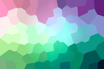 Obraz premium Abstract illustration of green, purple Big Hexagon background