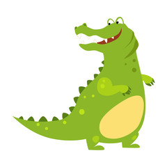 Fototapeta premium Alligator. Funny Alphabet, Animal Vector Illustration
