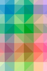 Fototapeta premium Illustration of abstract Blue, Green, Pink, Red, Yellow vertical low poly background. Beautiful polygon design pattern.