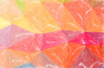 Abstract illustration of orange, pink, red, yellow Low Coverage Pastel background