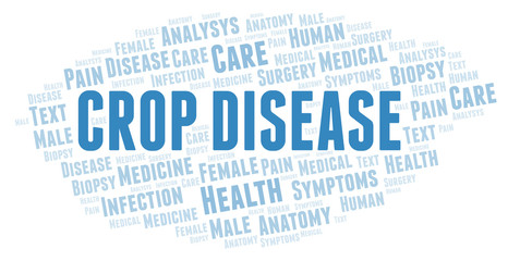 Obraz premium Crop Disease word cloud.