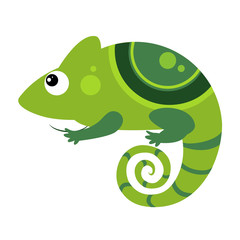 Iguana. Funny Alphabet, Animal Vector Illustration