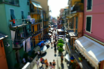 Obraz premium people in cinque terre