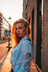 portrait of a young woman in berlin 