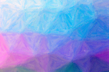 Abstract illustration of blue, purple Wax Crayon background