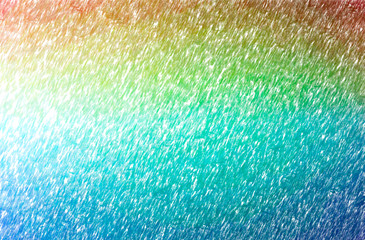 Abstract illustration of blue, orange, yellow Abstract Color Pencil background